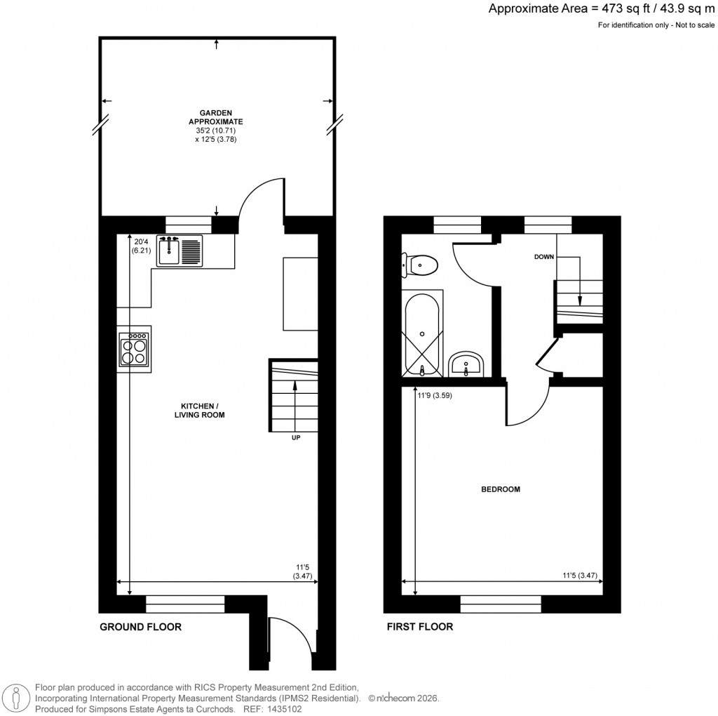 Floorplans For Sunbury Lane, Walton-On-Thames, Surrey