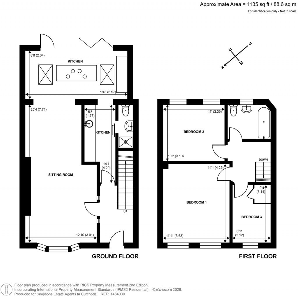 Floorplans For Oatlands Drive, Weybridge, Surrey
