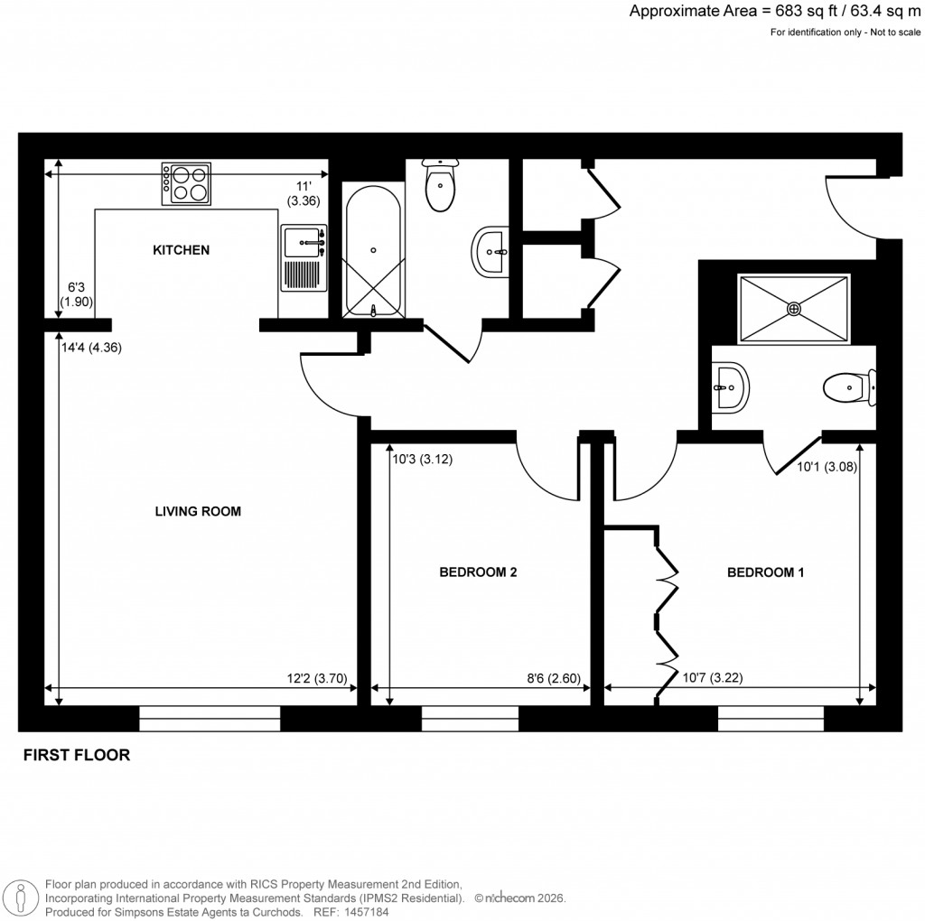 Floorplans For Pool Close, West Molesey, Surrey