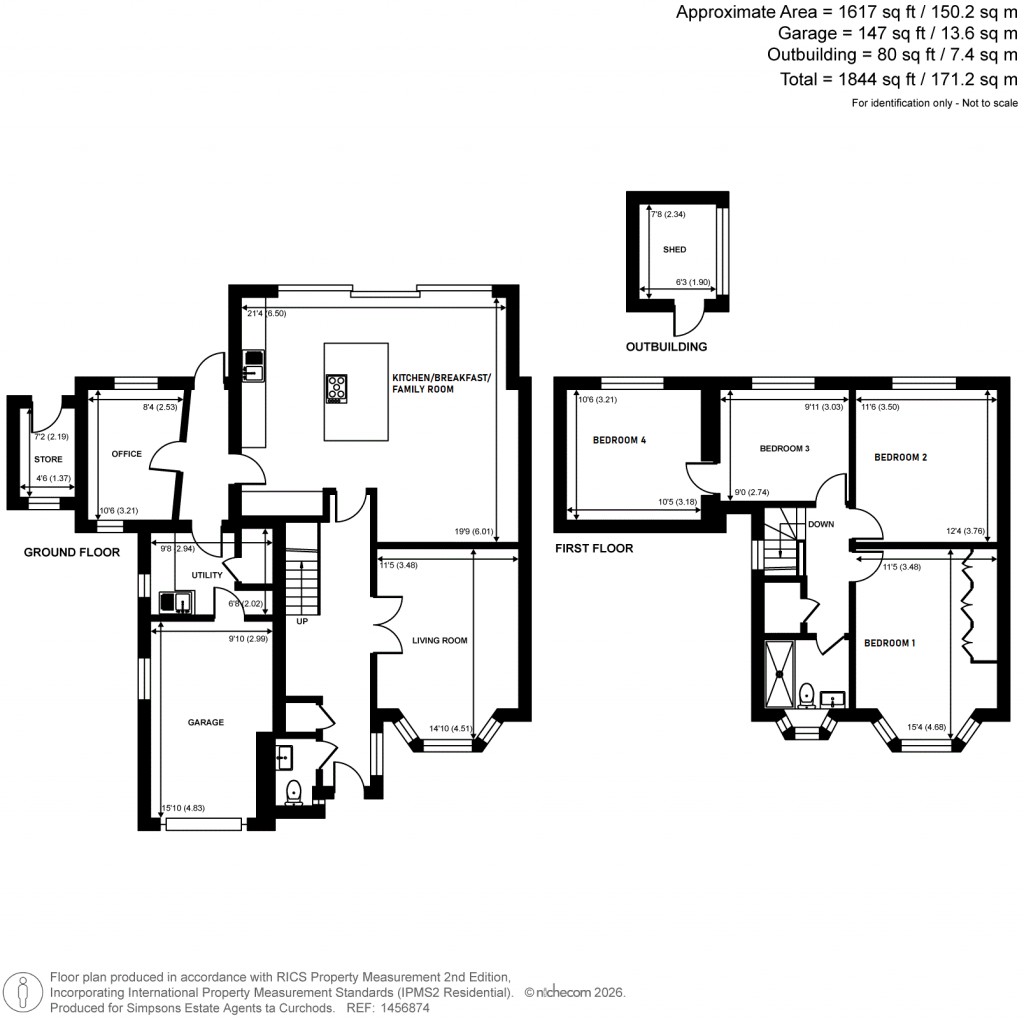 Floorplans For Crutchfield Lane, Walton-On-Thames, Surrey