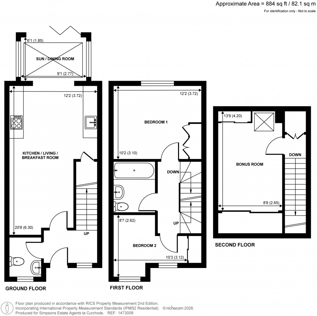 Floorplans For Burwood Road, Hersham, Walton-On-Thames