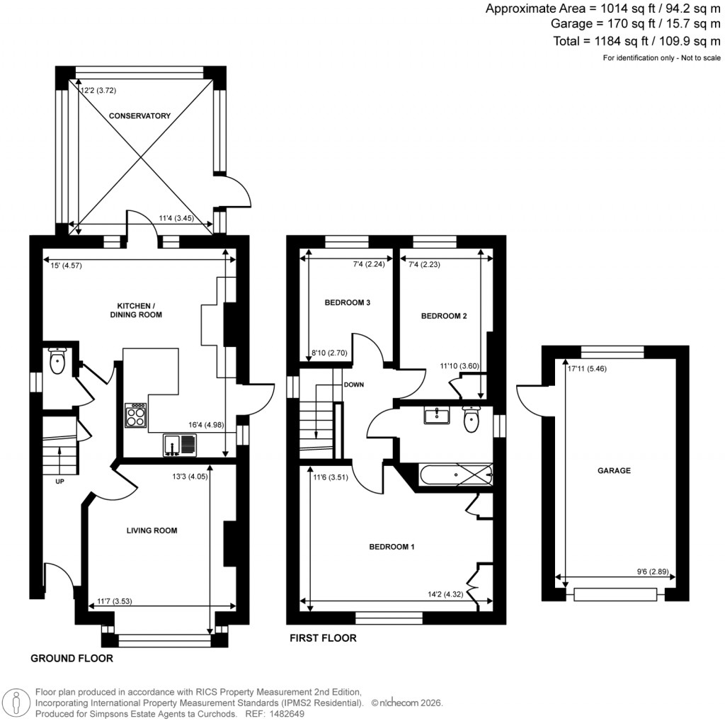 Floorplans For Dudley Road, Walton-On-Thames, Surrey