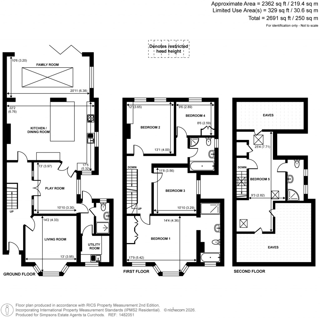 Floorplans For Winchester Road, Walton-On-Thames, Surrey