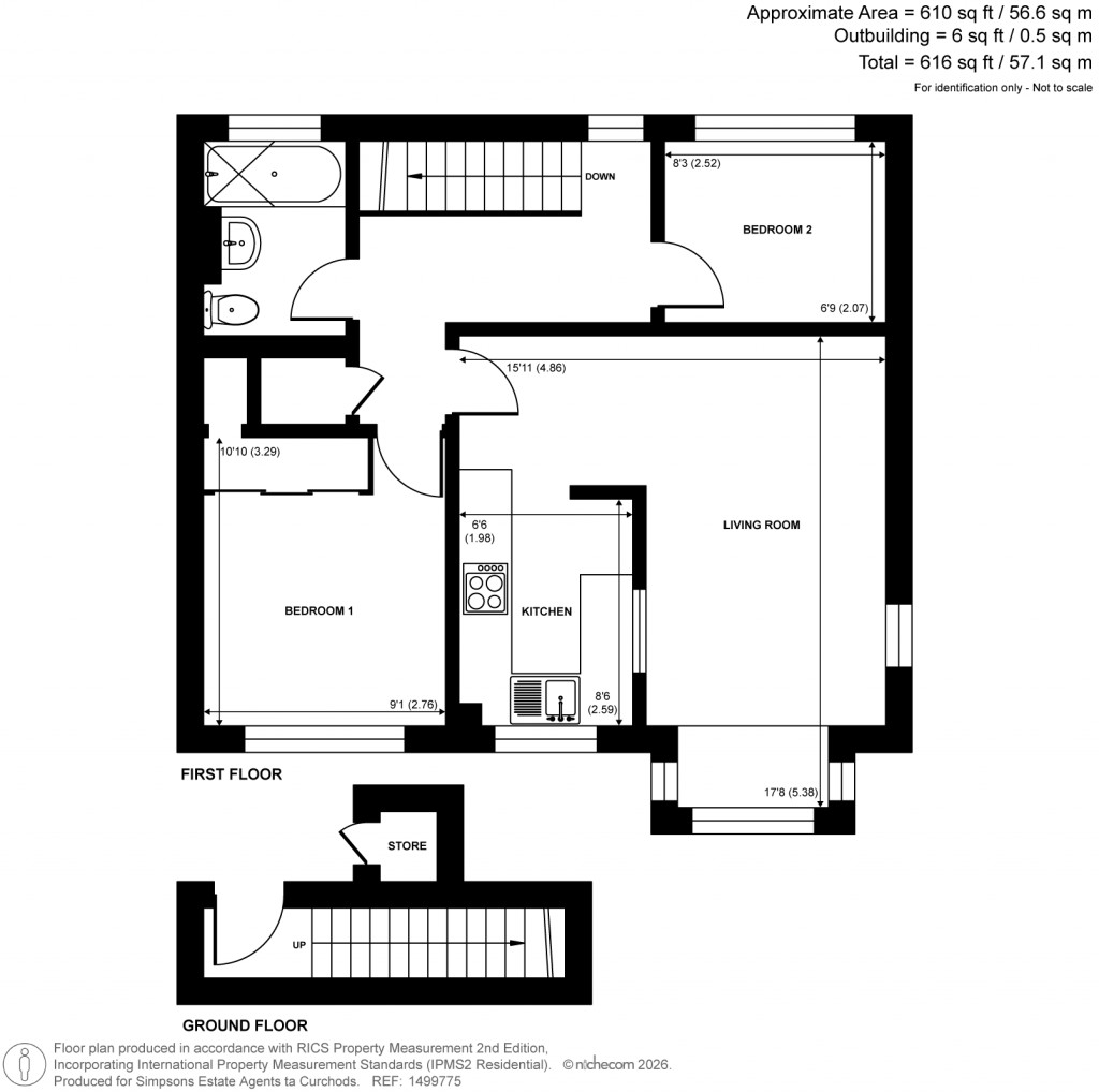 Floorplans For Sullivans Reach, Walton-On-Thames, Surrey