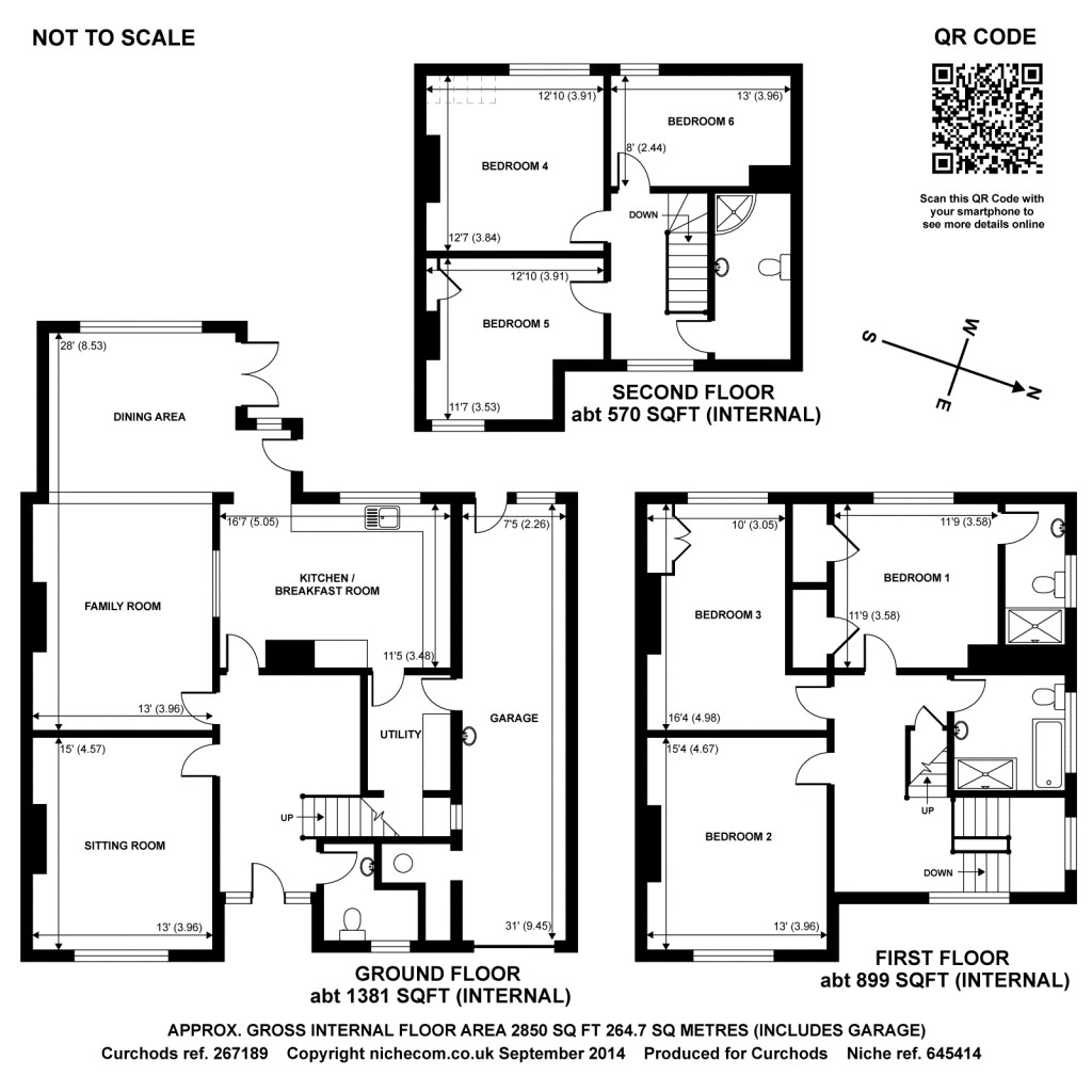 Floorplans For West Grove, Walton-On-Thames, Surrey