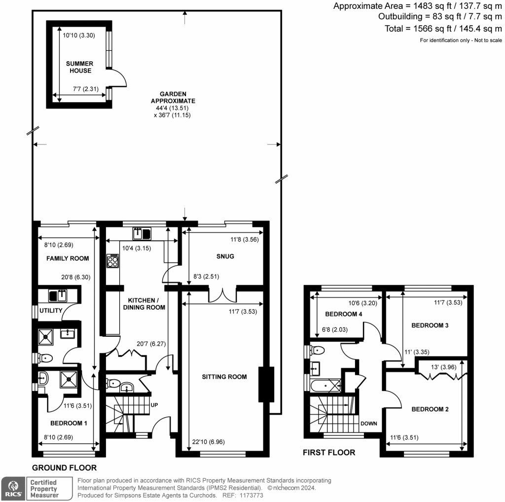 Floorplans For Minsterley Avenue, Shepperton