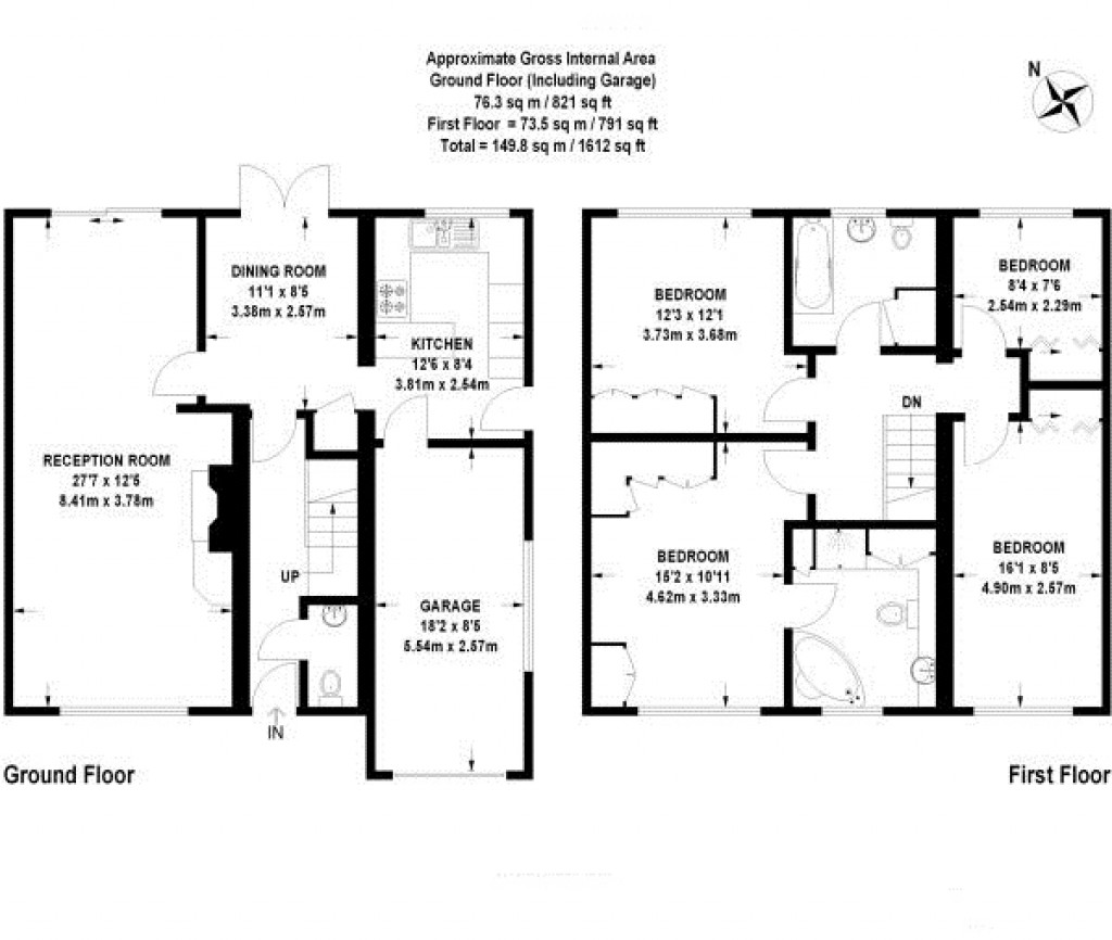 Floorplans For Esher Avenue, Walton On Thames, Surrey
