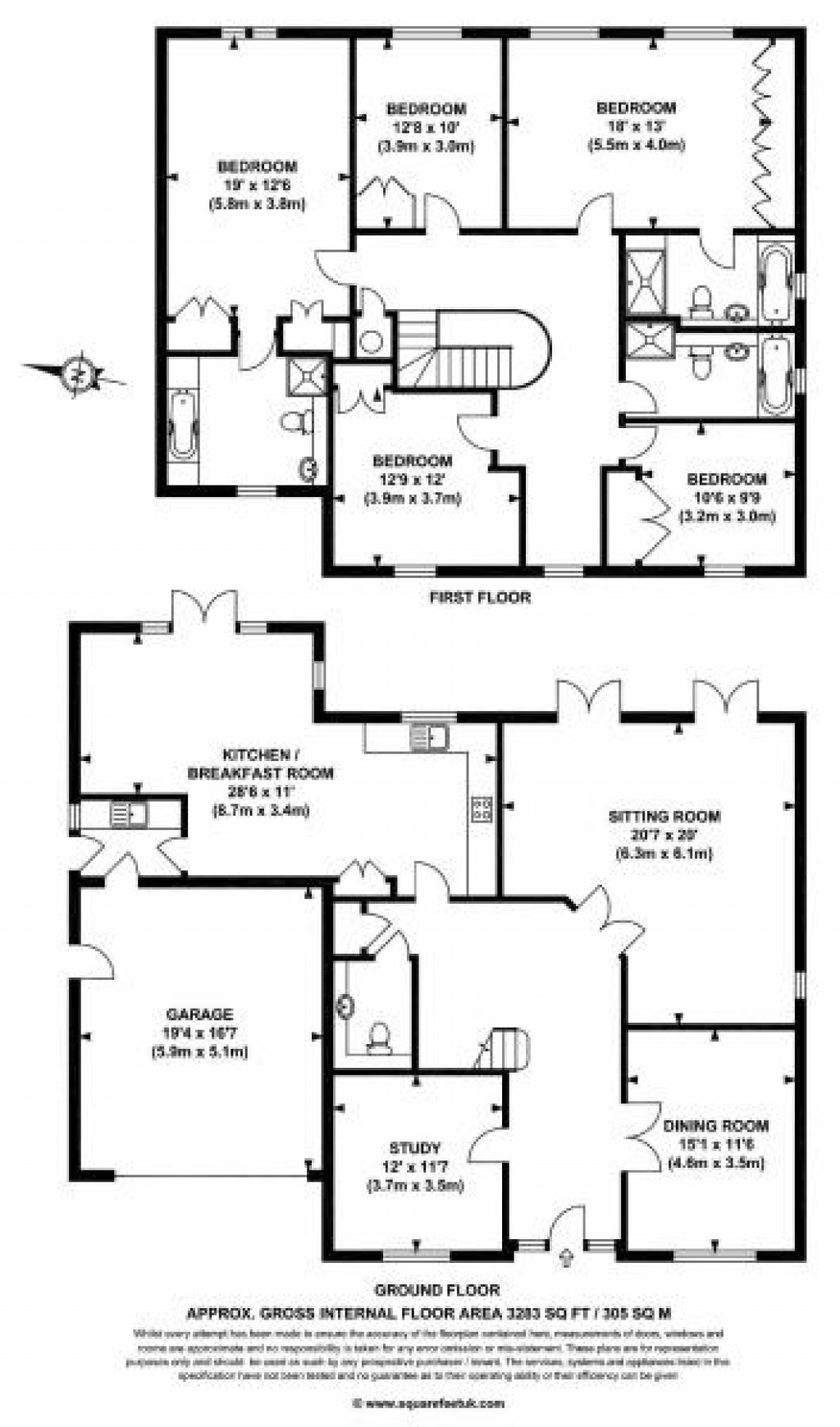 Floorplans For Stompond Lane, Walton-On-Thames, Surrey