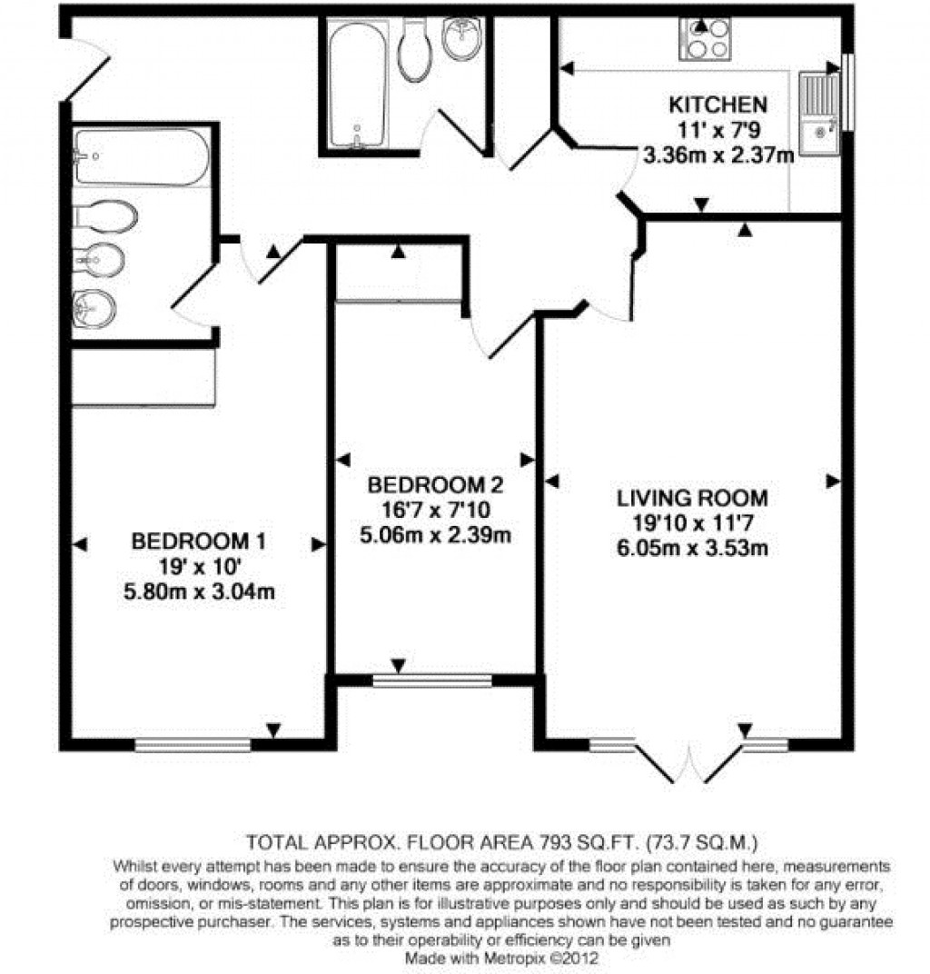 Floorplans For Rydens Road, Walton-On-Thames, Surrey