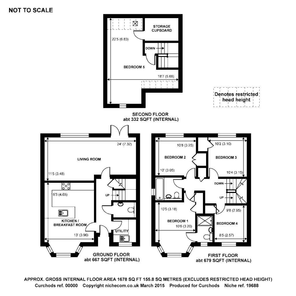 Floorplans For Old Rectory Gardens, Cobham, Surrey