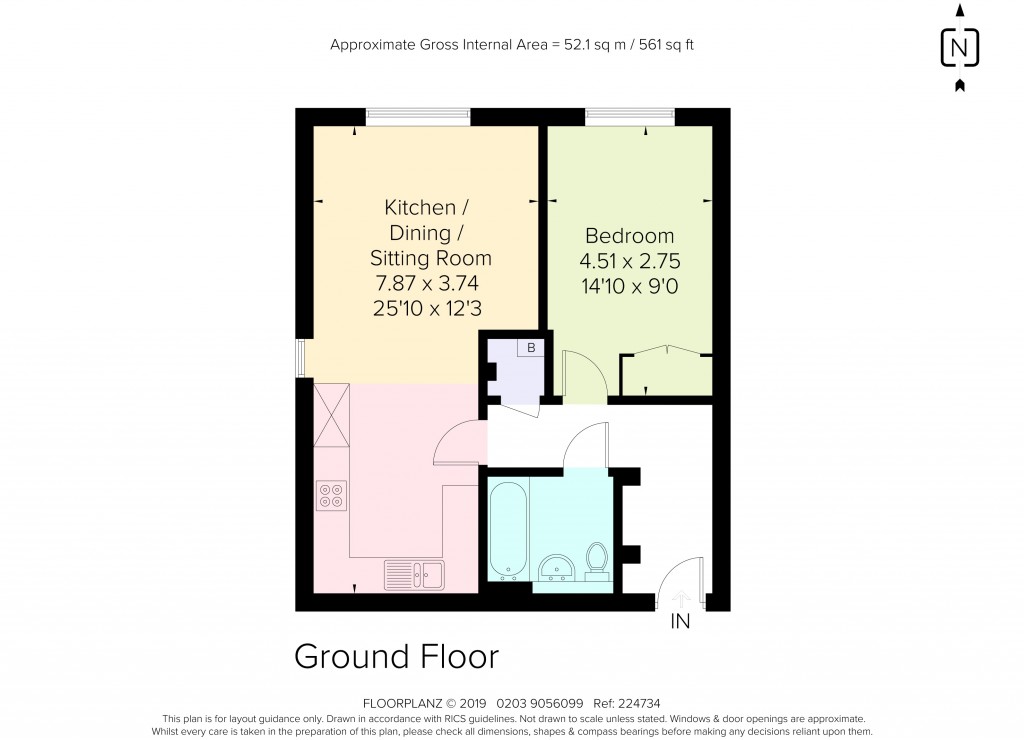Floorplans For Green Lane, Shepperton, TW17
