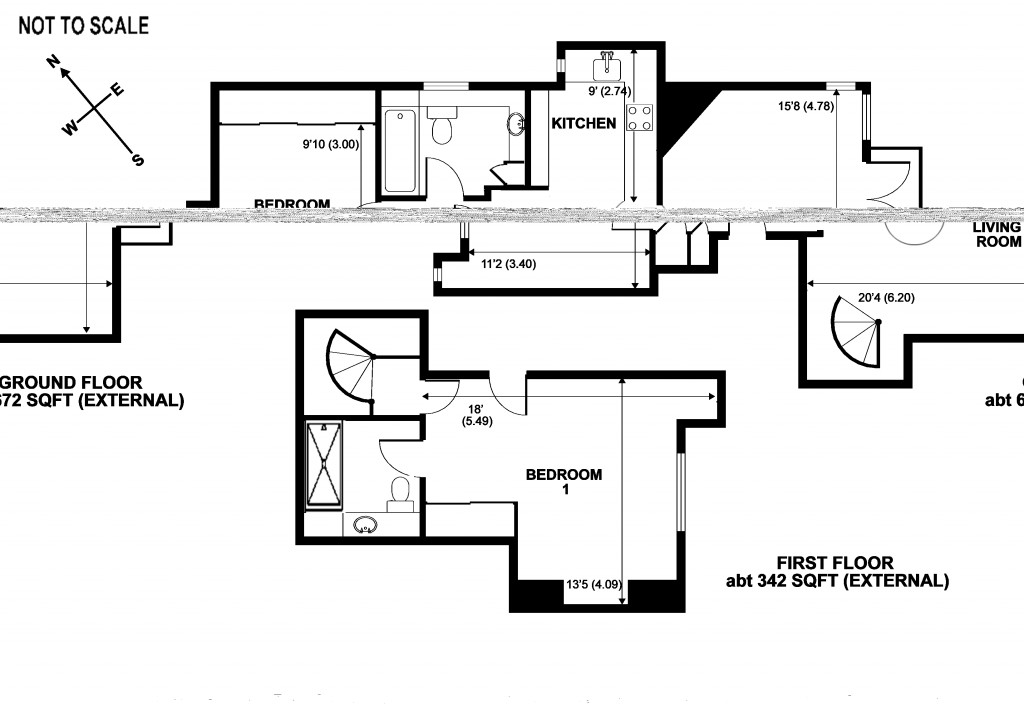 Floorplans For Russell Road, Shepperton, Middlesex