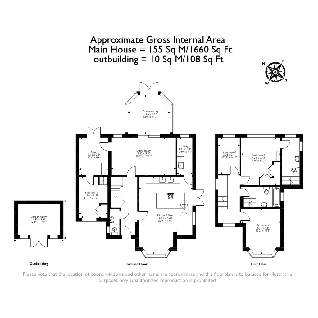 Floorplans For Sidney Road, Walton On Thames, Surrey