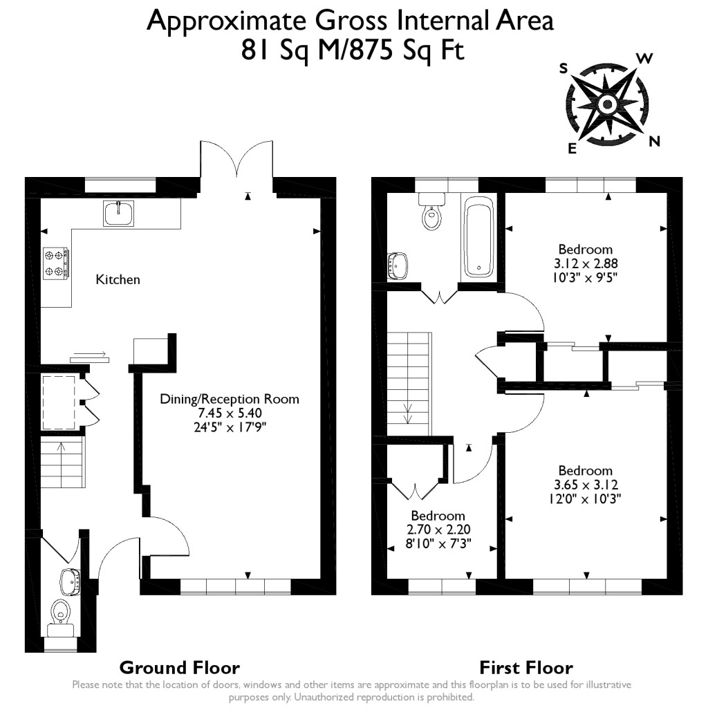 Floorplans For Walton-On-Thames, Surrey