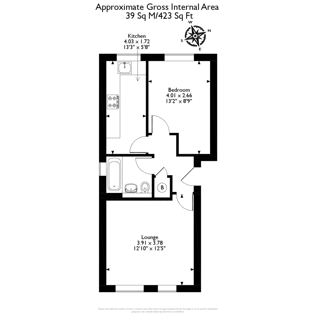 Floorplans For Shaw Drive, Walton-On-Thames, KT12