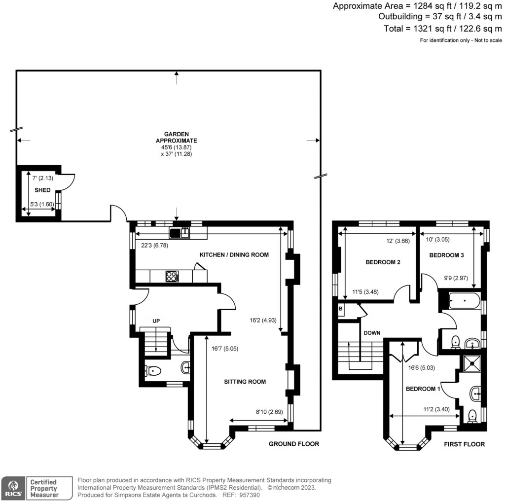 Floorplans For Manor Farm Avenue, Shepperton, TW17