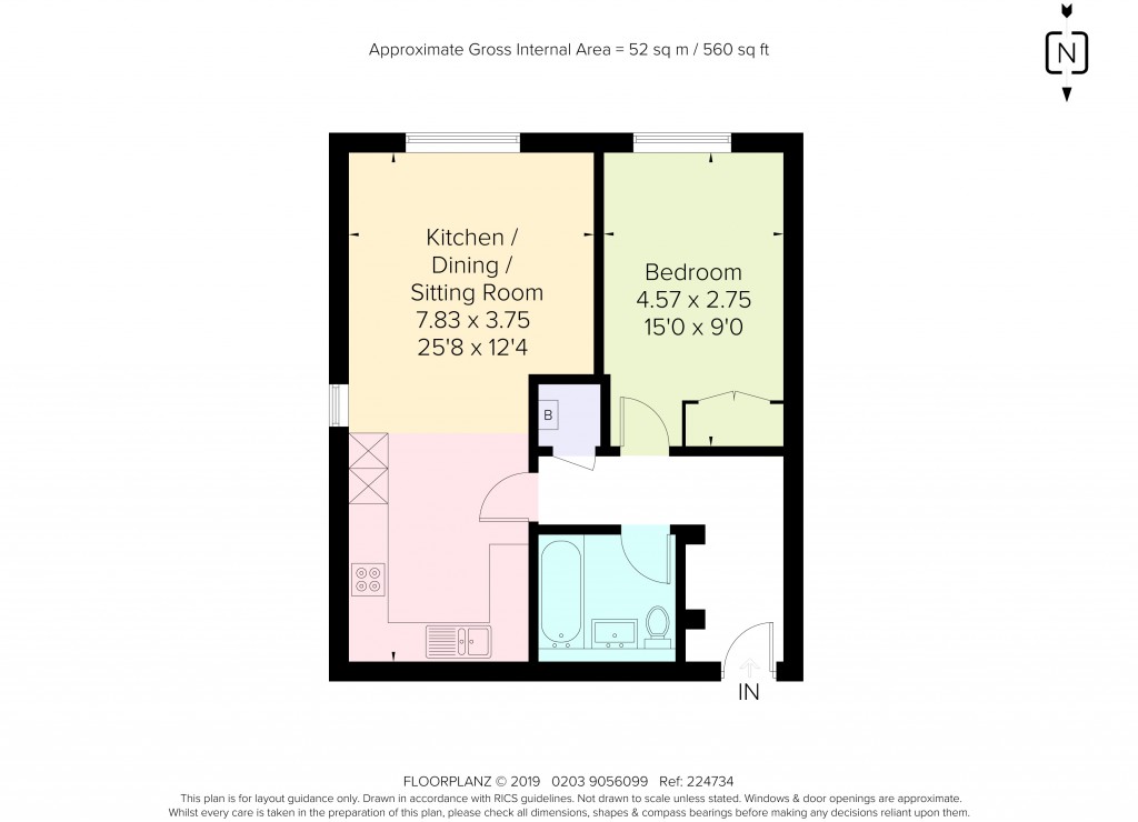 Floorplans For Green Lane, Shepperton, TW17