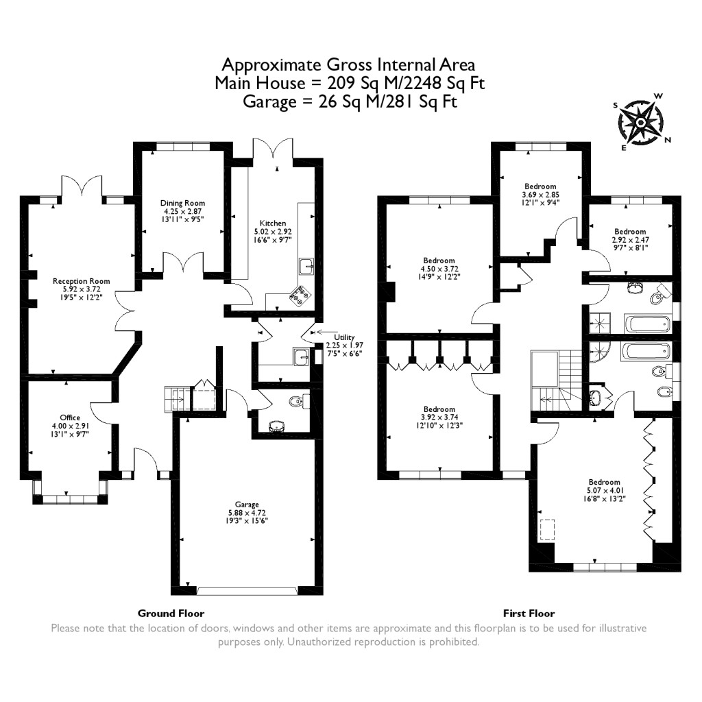 Floorplans For Hersham Road, Walton On Thames, Surrey