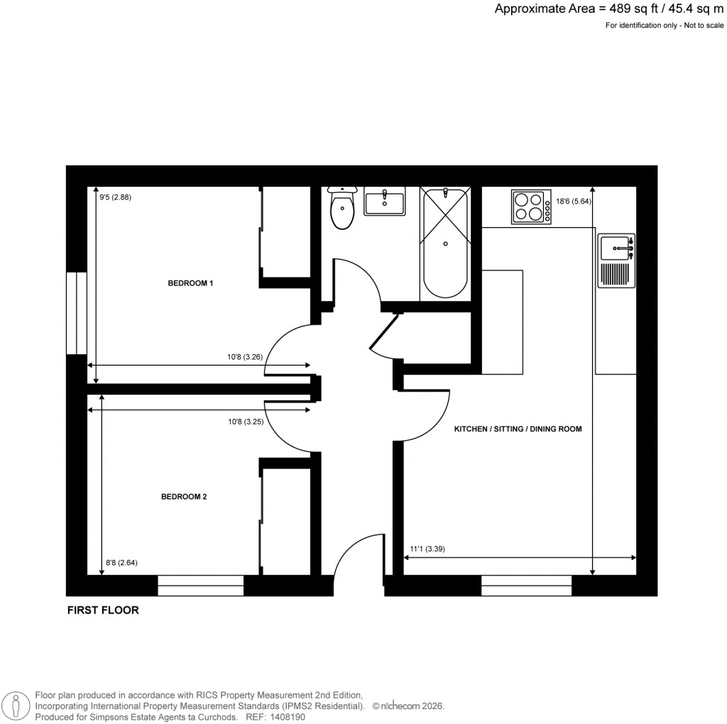 Floorplans For Manor Road, Walton On Thames, Surrey