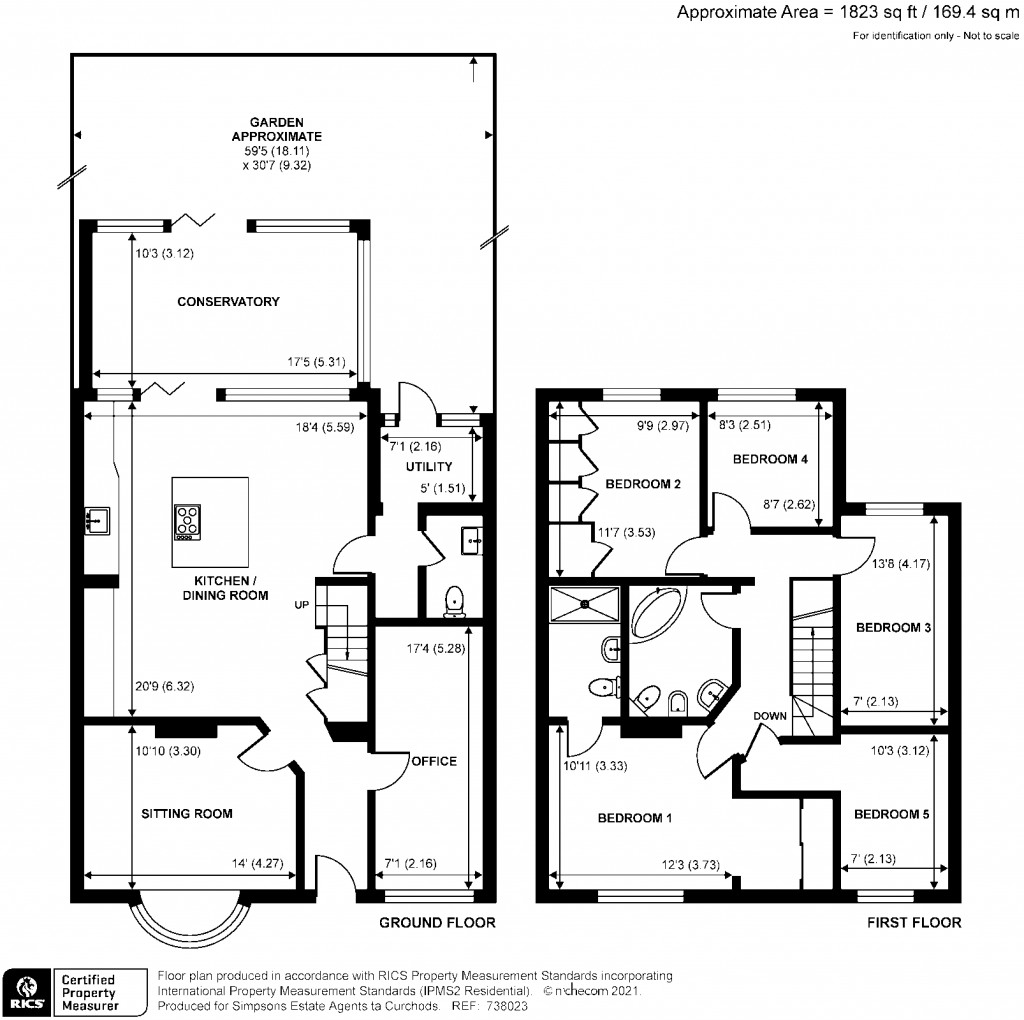 Floorplans For Sunmead Road, Sunbury-On-Thames