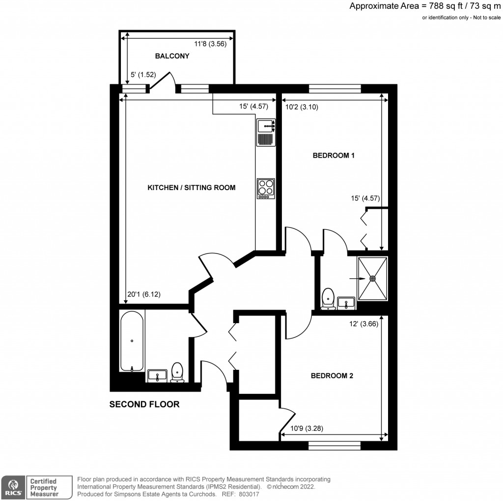 Floorplans For Hersham, Walton-On-Thames, Surrey