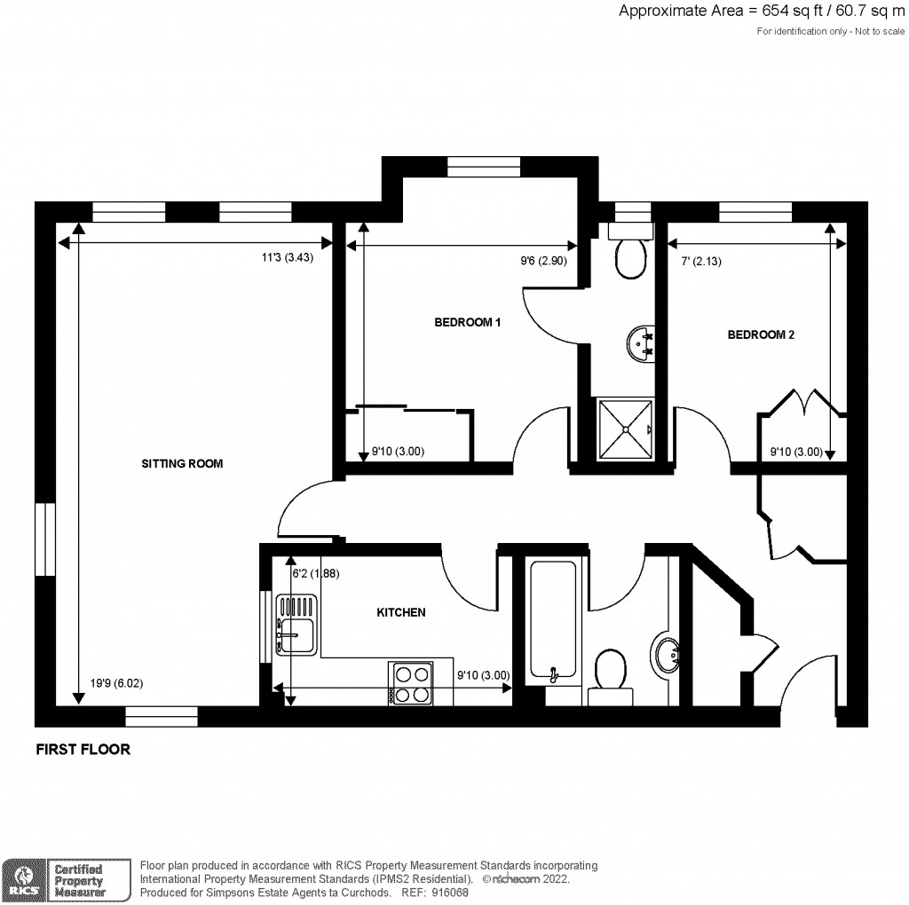 Floorplans For Lyster Mews, Cobham, Surrey