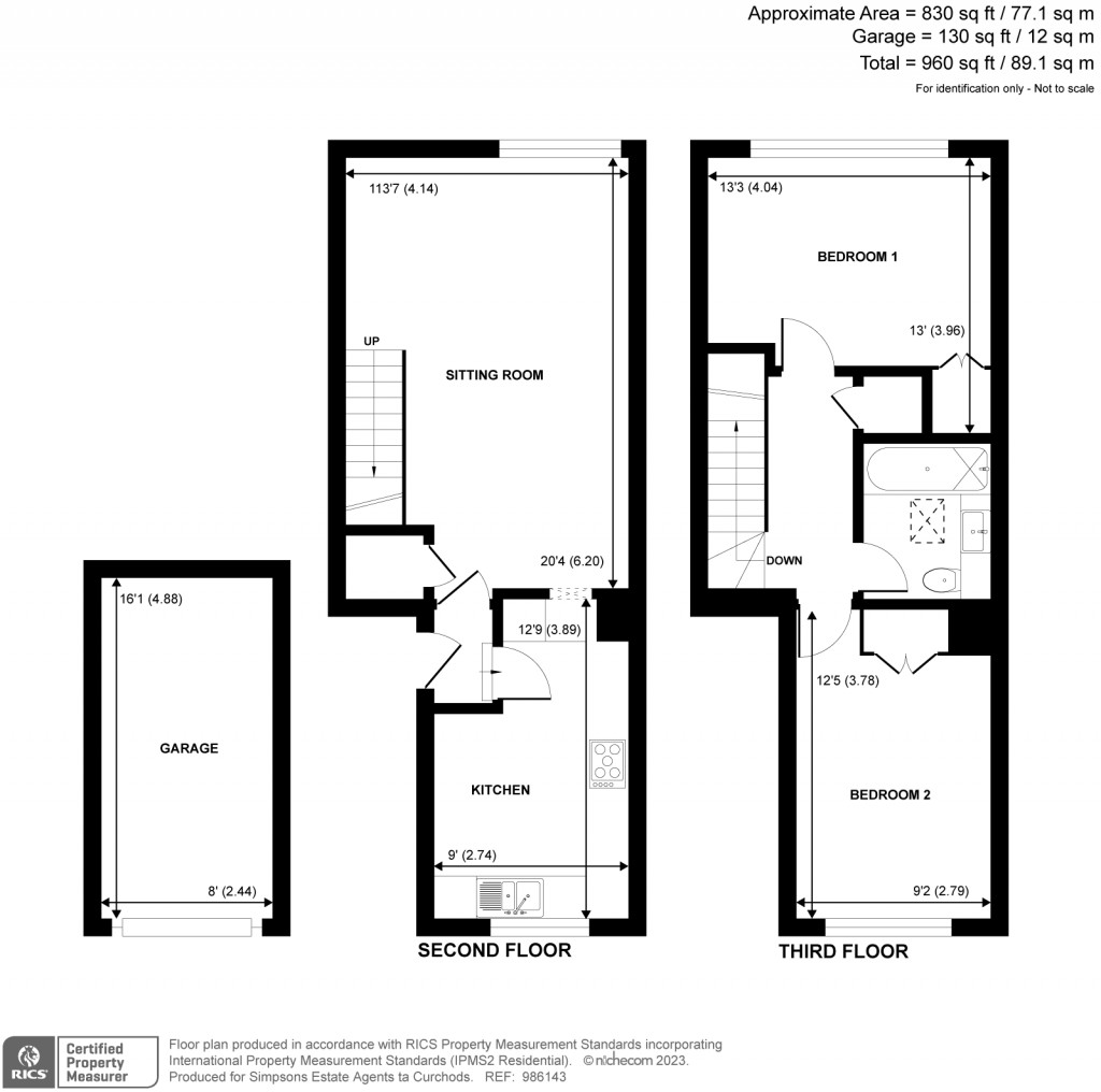 Floorplans For Hersham Road, Walton-On-Thames, Surrey