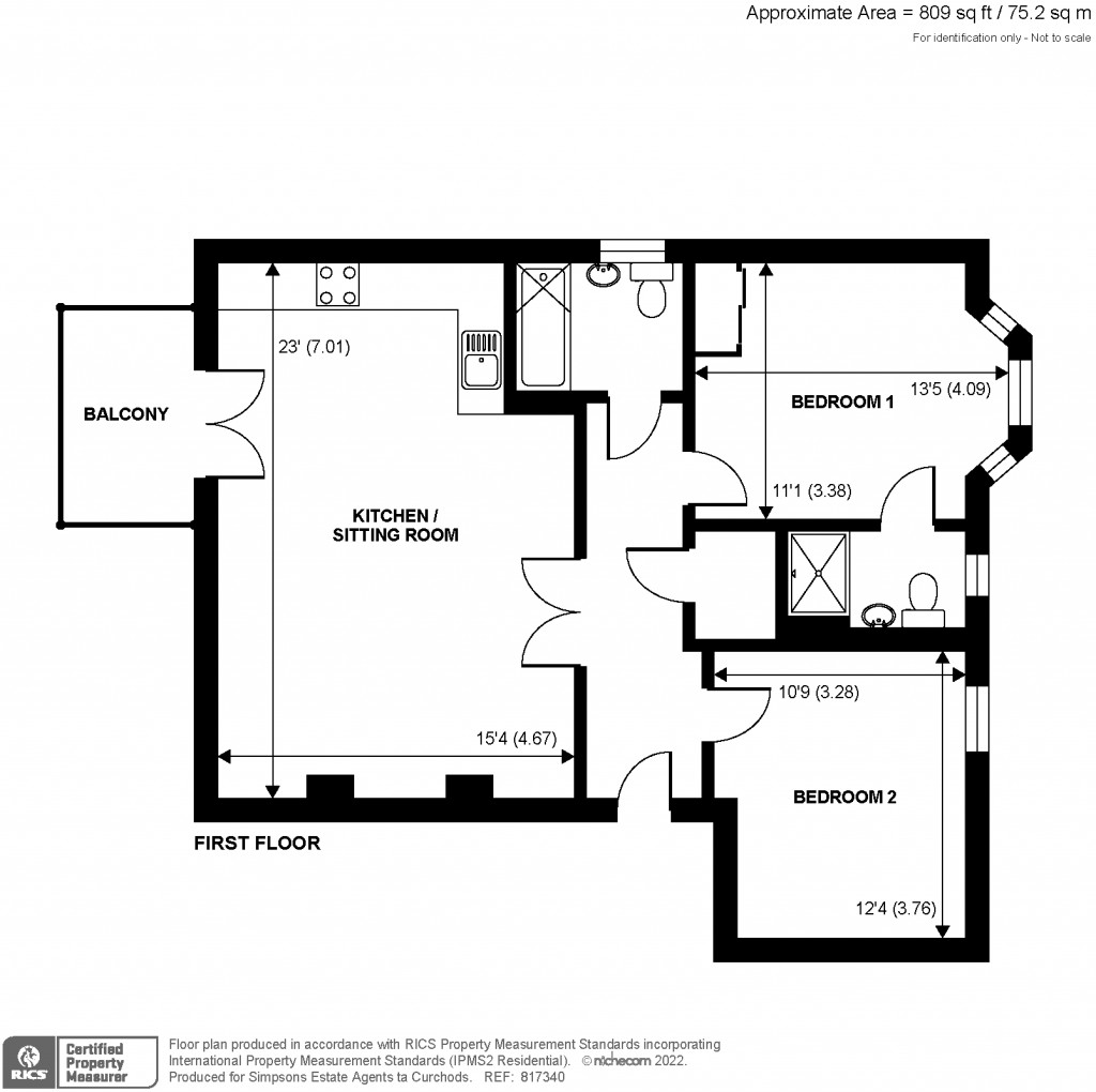 Floorplans For Belgrave house, Albright Gardens, Walton-On-Thames, KT12