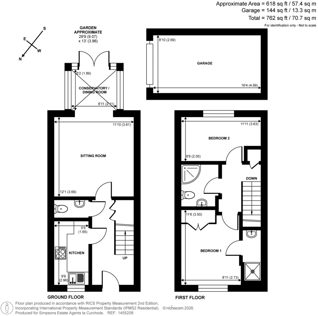 Floorplans For Longboyds, Cobham, Surrey