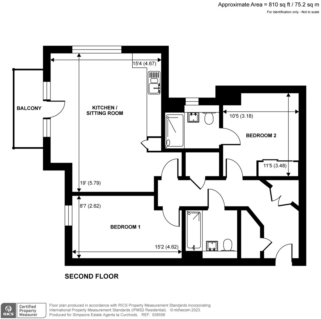 Floorplans For Bell Farm Way, Hersham, Walton-on-Thames, KT12