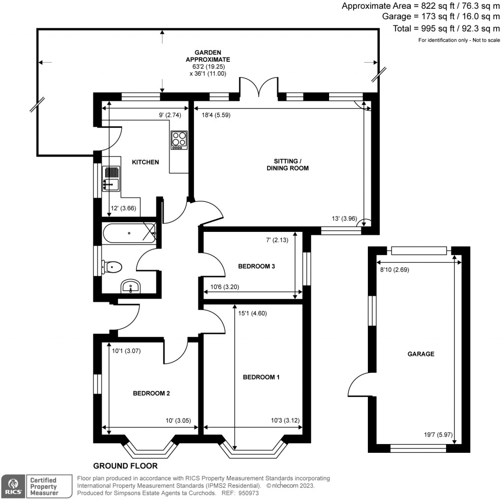 Floorplans For Lois Drive, Shepperton, TW17