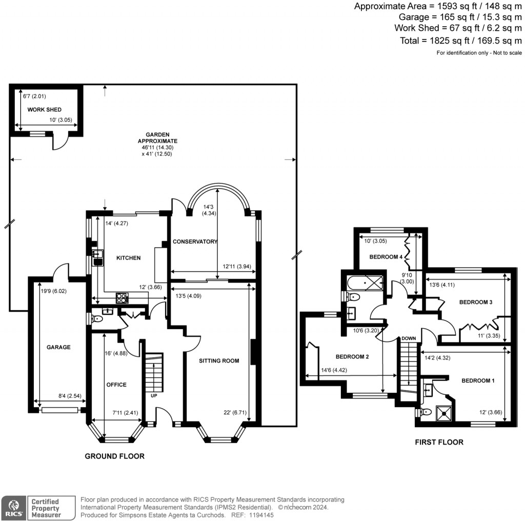 Floorplans For Manor Farm Avenue, Shepperton, Surrey