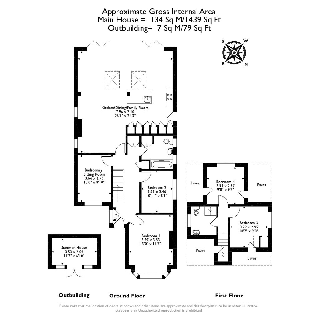 Floorplans For Hersham, Walton-on-Thames, Surrey