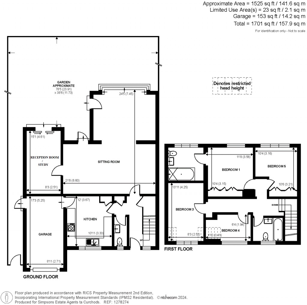 Floorplans For Wadham Close, Shepperton, Surrey