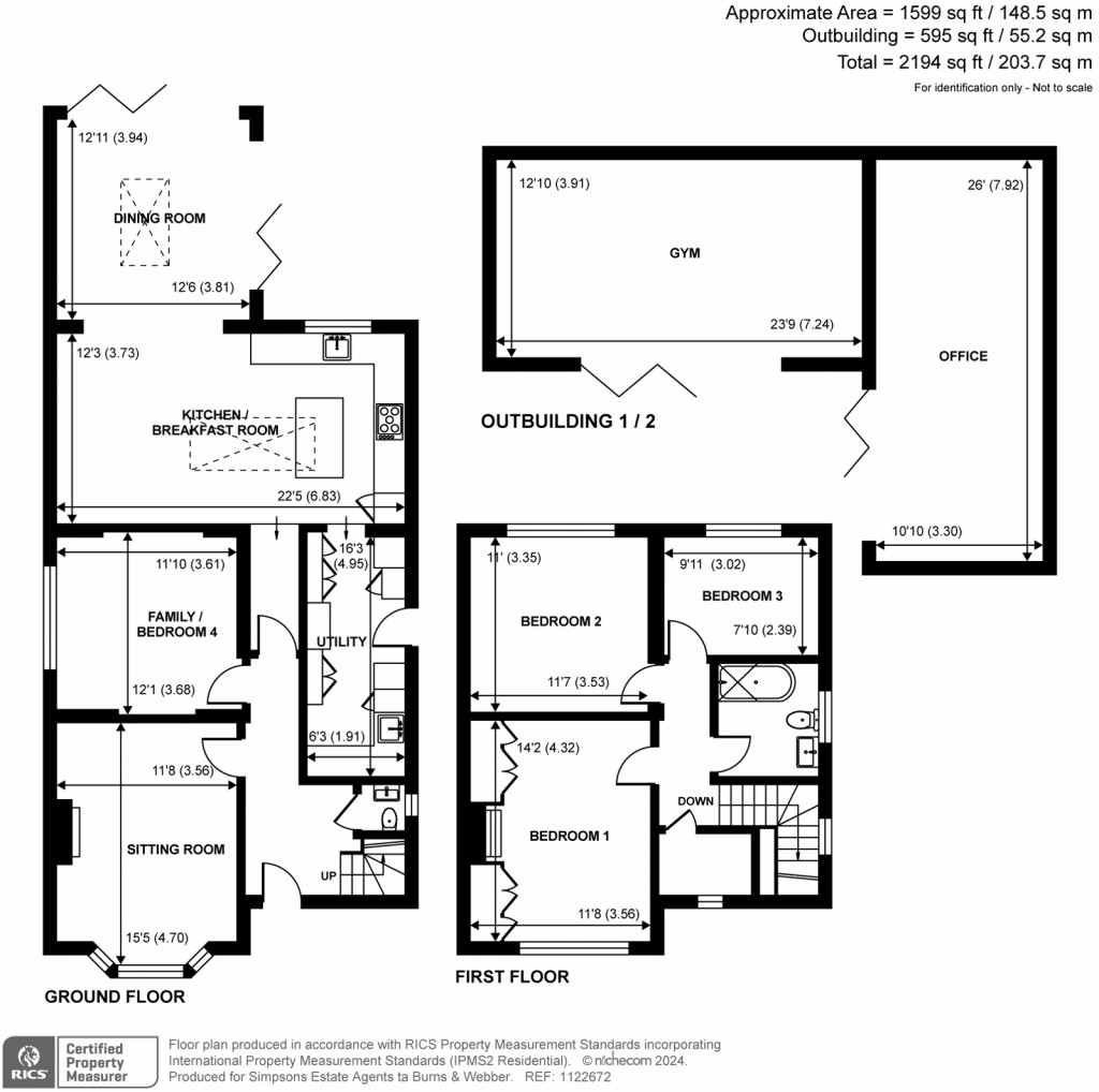 Floorplans For Silkmore Lane, West Horsley, Surrey