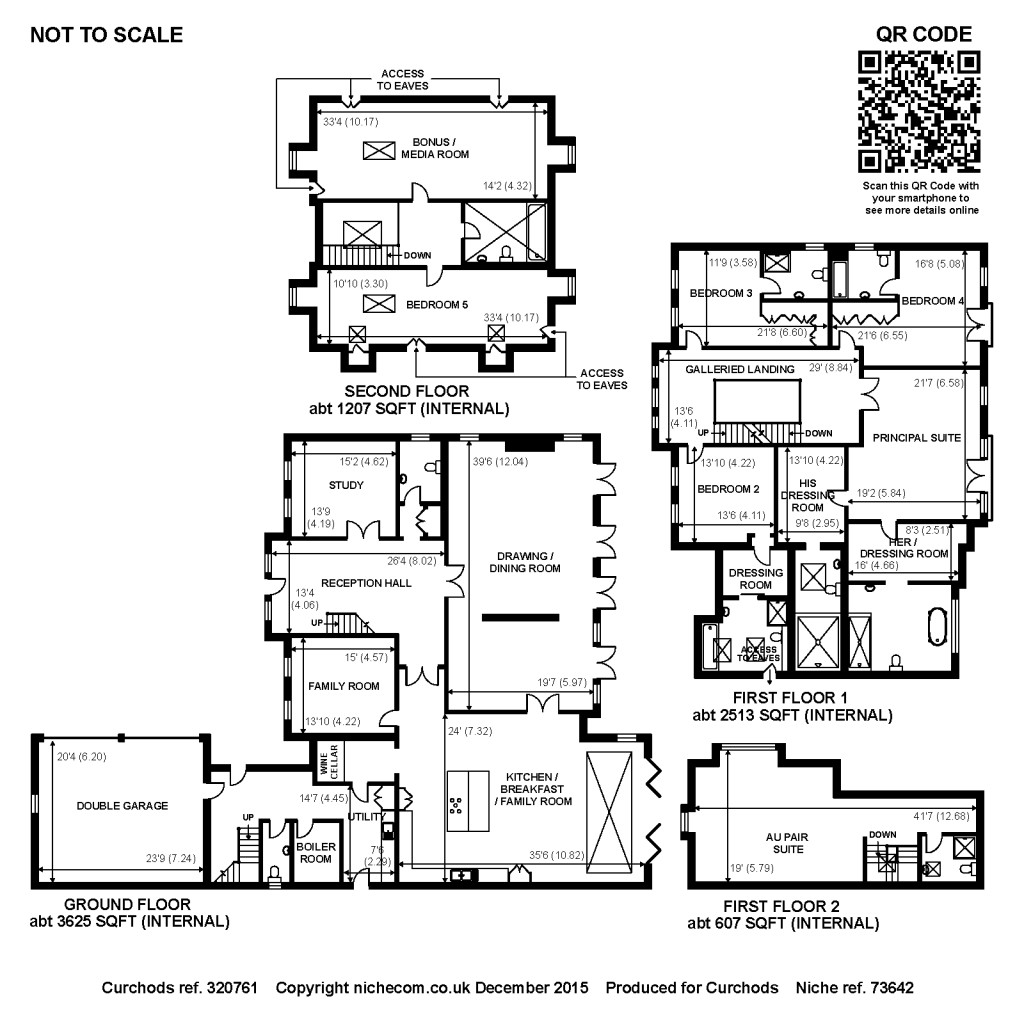 Floorplans For Broadwater Close, Burwood Park, Walton-On-Thames, KT12