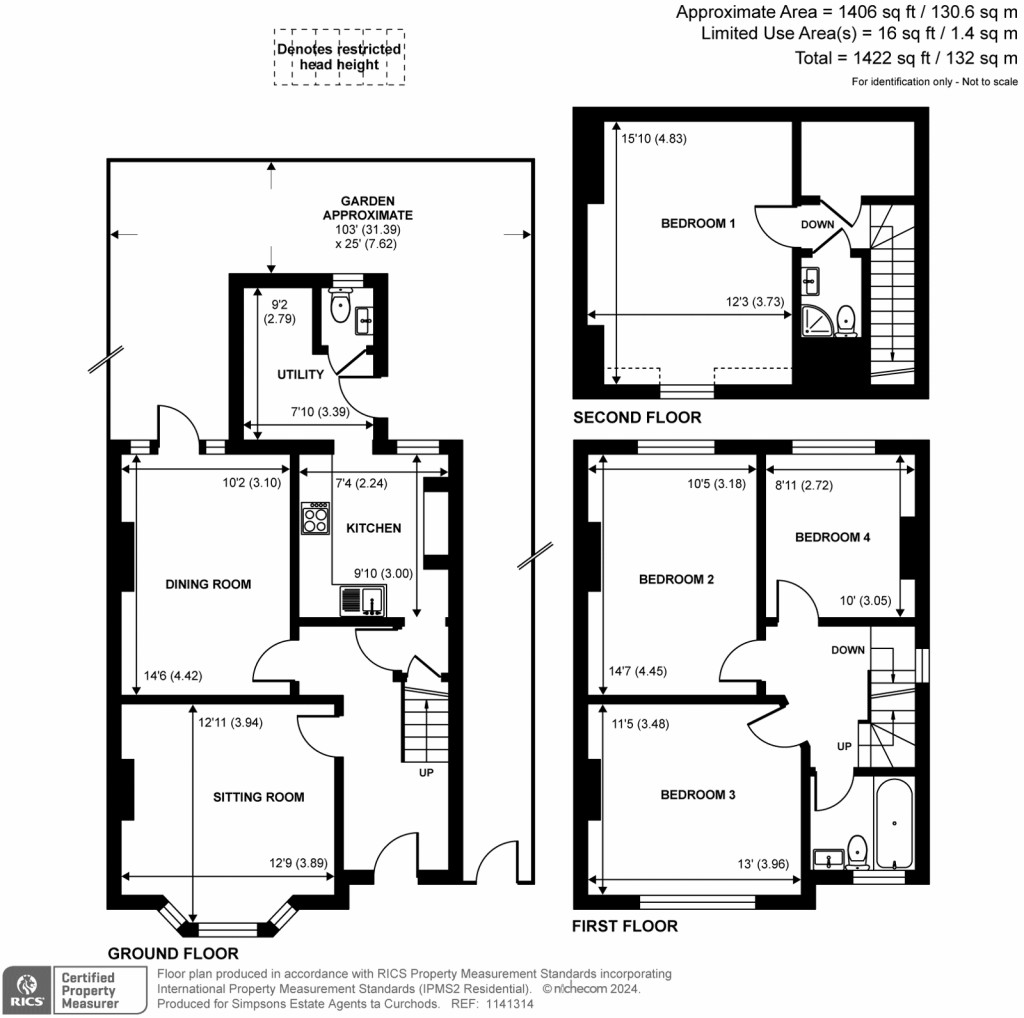 Floorplans For Ember Lane, Esher, Surrey