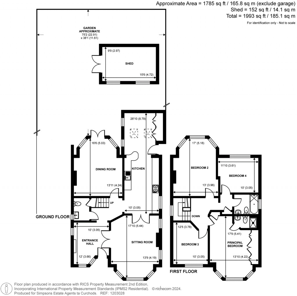 Floorplans For Hersham Road, Walton-On-Thames, Surrey