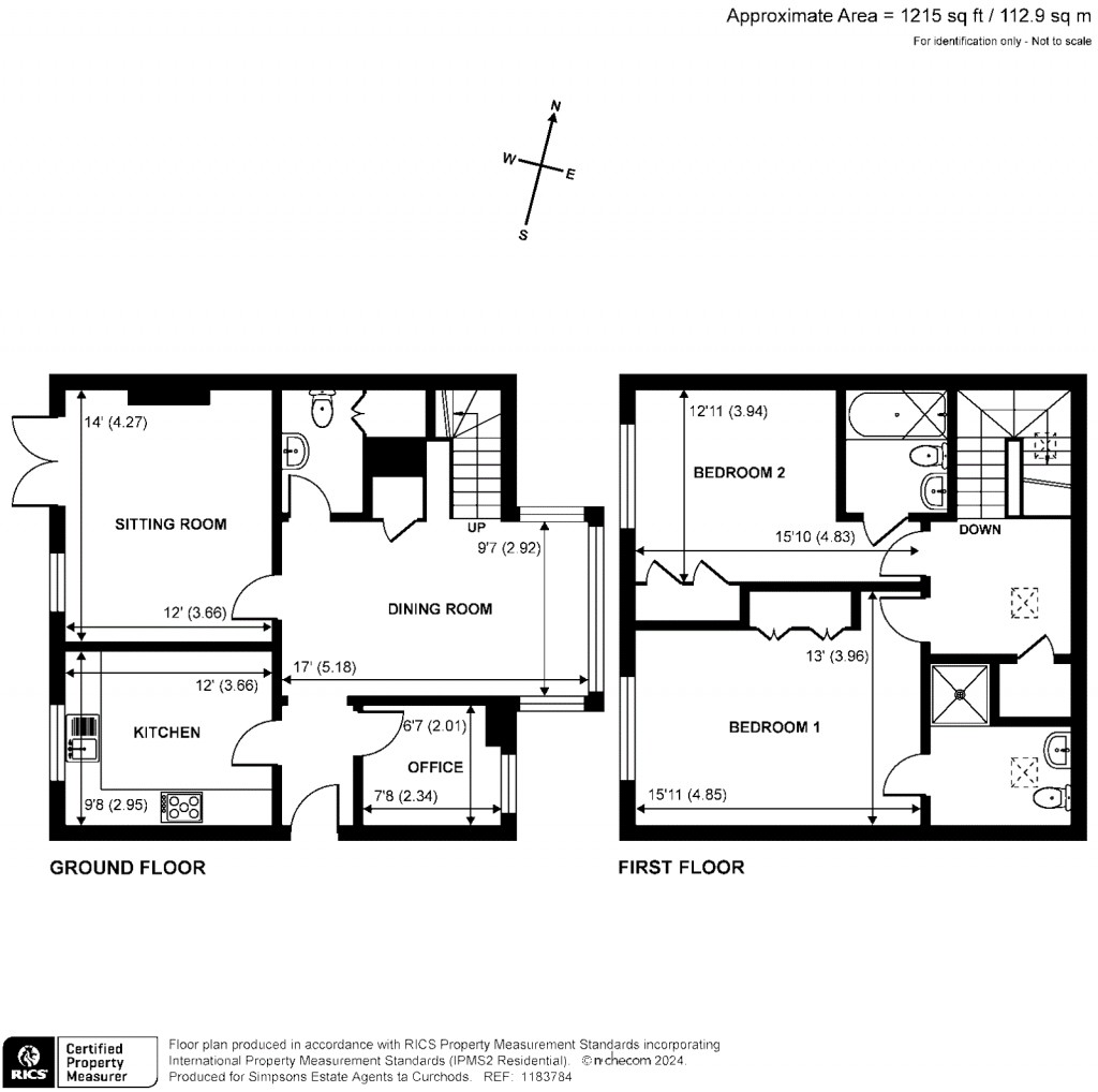 Floorplans For Portsmouth Road, Cobham, Surrey