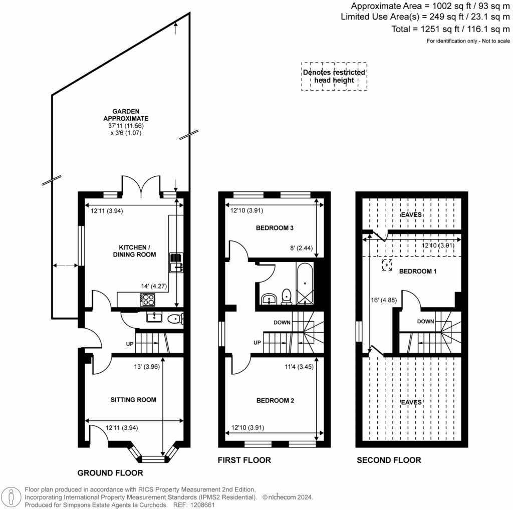Floorplans For Manor Road, Walton-On-Thames, Surrey