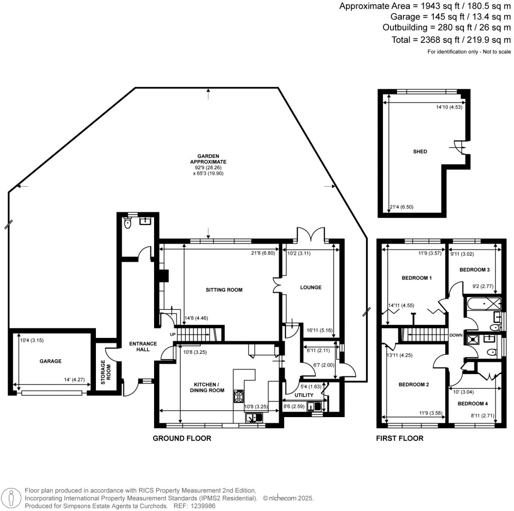 Floorplans For Sandy Lane, Cobham, KT11