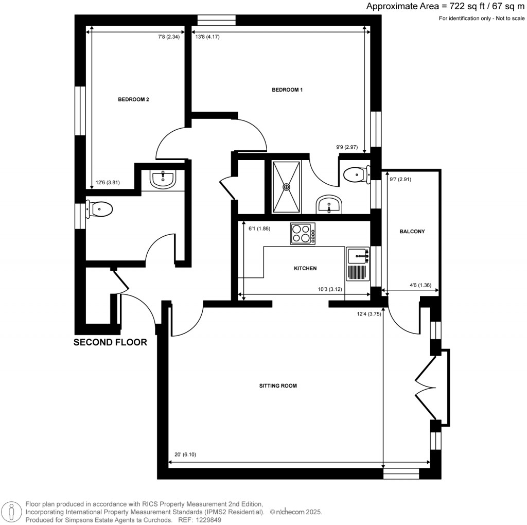 Floorplans For Swan Walk, Shepperton, Surrey