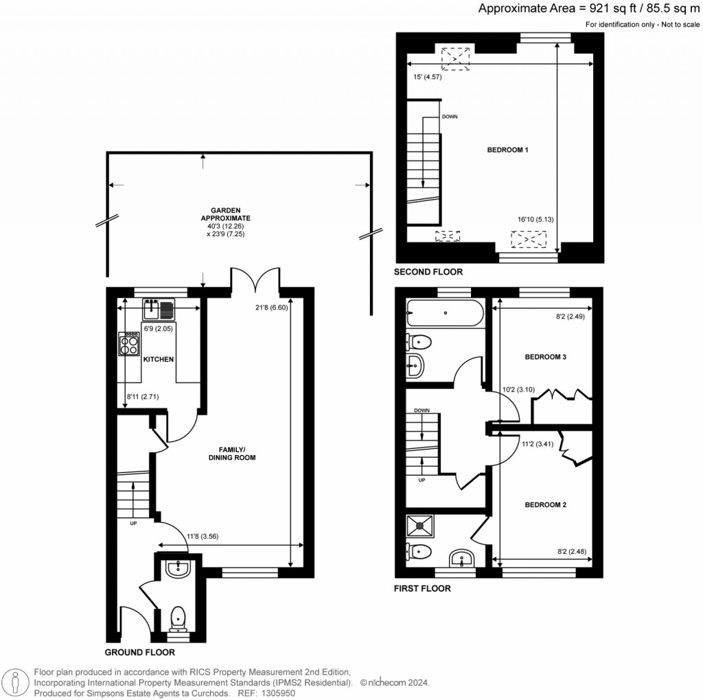 Floorplans For Leigh Road, Cobham, Surrey