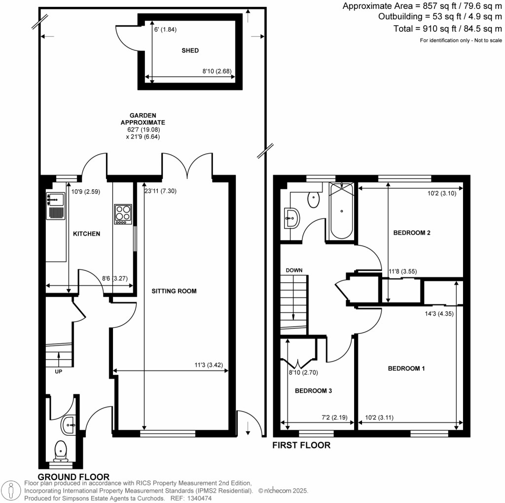 Floorplans For Stamford Road, Walton On Thames, Surrey