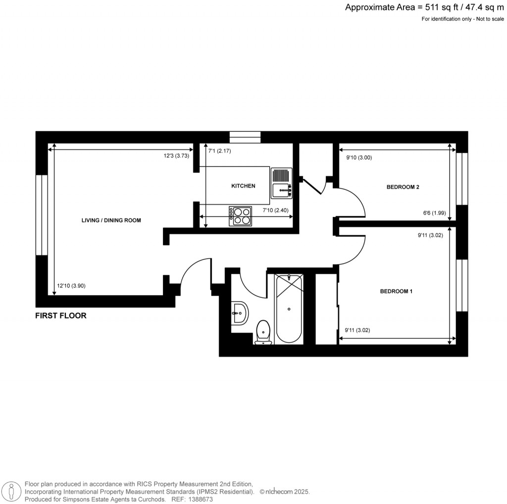 Floorplans For Manor Road, Walton-On-Thames, Surrey