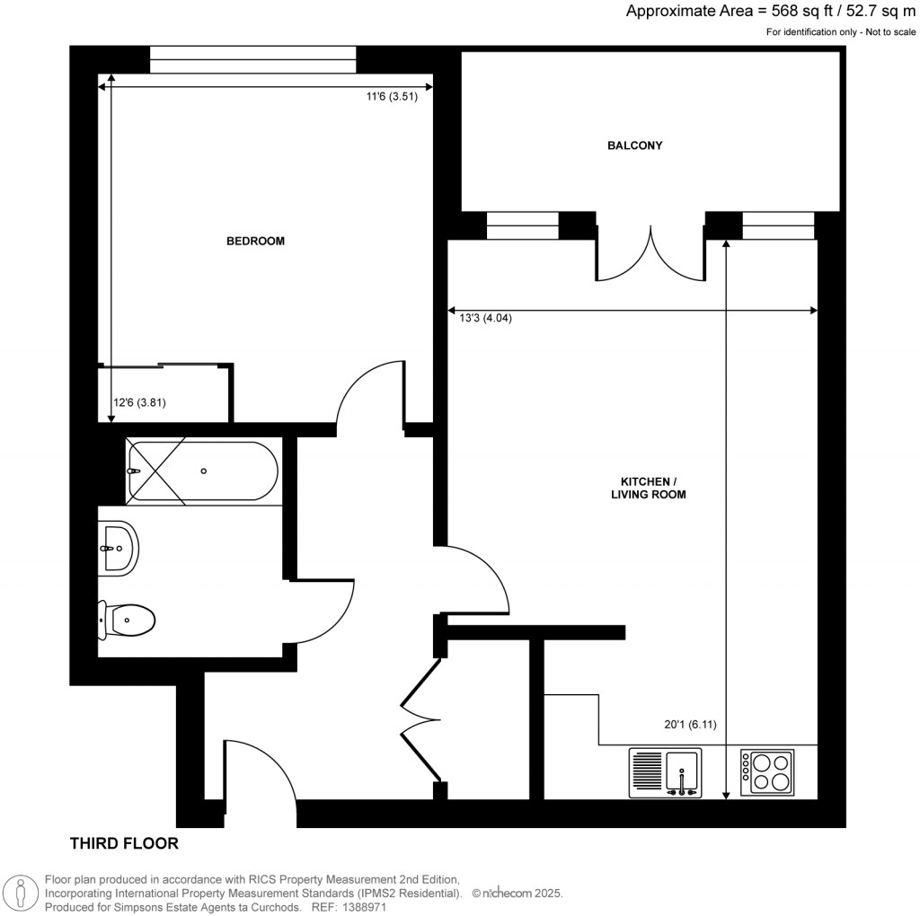 Floorplans For Spitfire Chase, Walton-On-Thames, Surrey