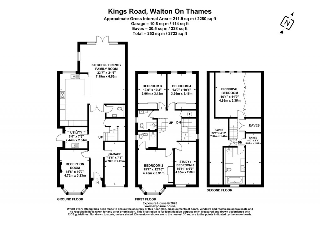 Floorplans For Walton-on-Thames, Surrey