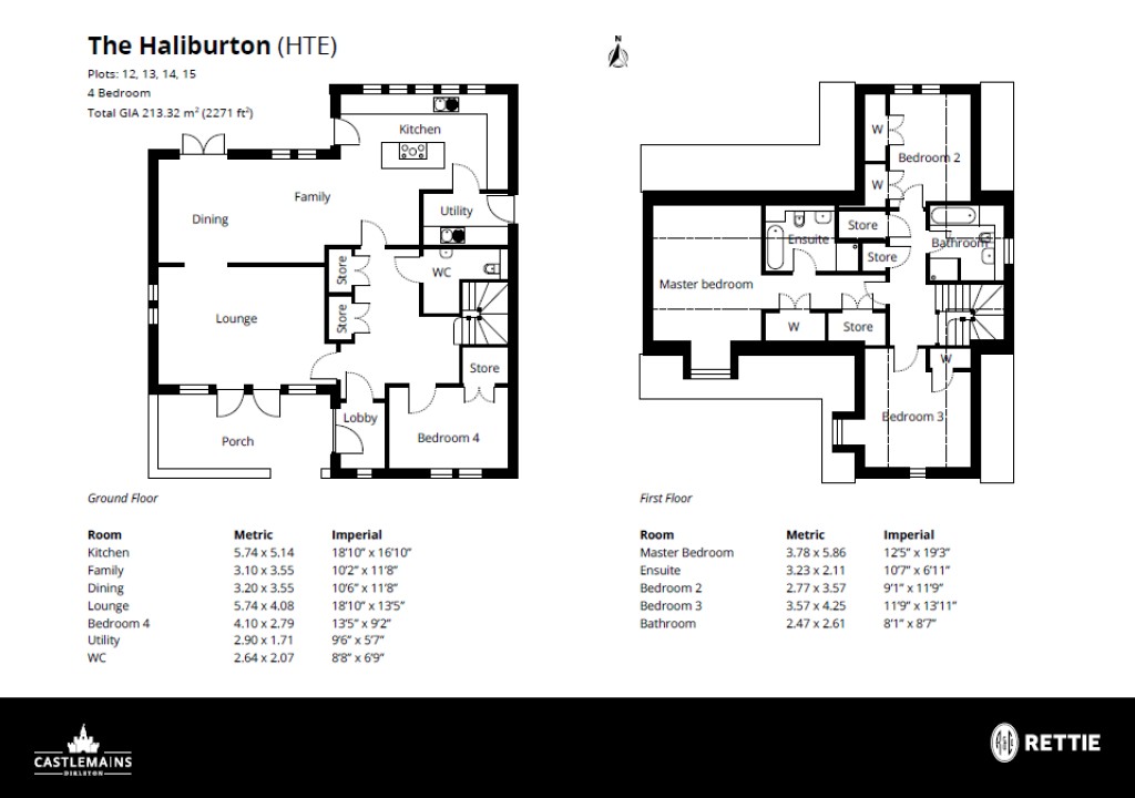 Floorplans For Castlemains, Dirleton