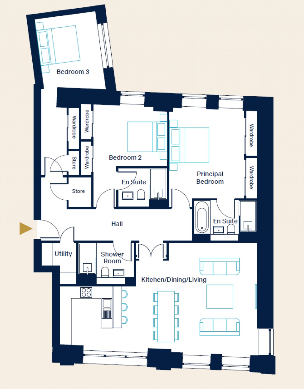 Floorplans For Village View, Belford Road, Edinburgh, Midlothian