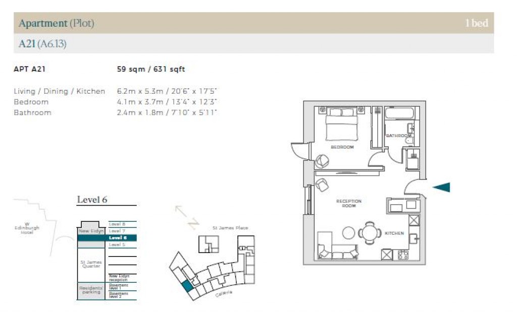 Floorplans For Pavilion A, New Eidyn, St James Quarter, Edinburgh